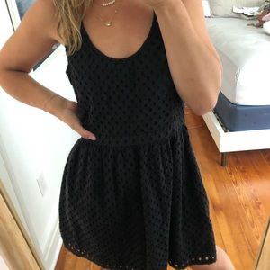 Joie Black Eyelet Dress